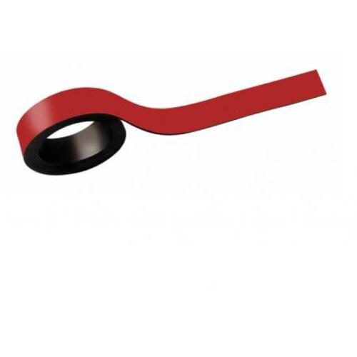 MAUL Lot de 2 bandes magnétiques colorées 1,0 x 100 cm, coloris rouge - 4002390024525_0