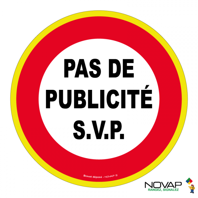 Panneaux rigides ronds hautes visibilités 80 mm interdictions obligations - PNRPSCHV-NV02/PPBS_0
