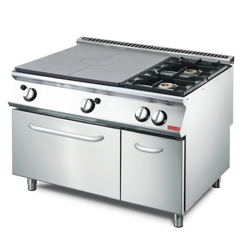 Plaque coup de feu gaz sur four gaz GL935 - 3 brûleurs - Inox - 70/120TPFG_0