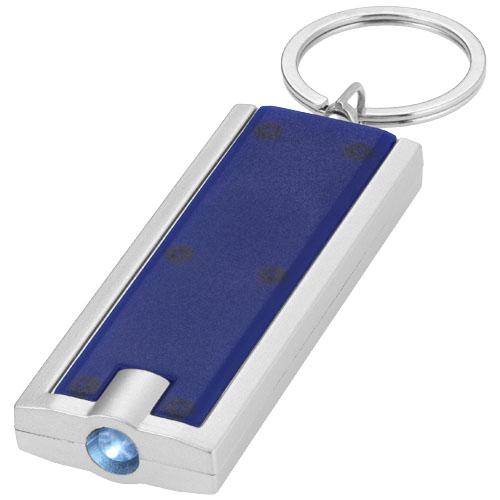 Porte-clés publicitaire avec lampe LED Castor 11801200 - bouton-poussoir - piles incluses - plastique ABS_0