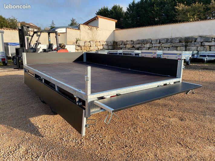 Remorque plateau - 325 x 178 x 30 cm, PTAC 2000 KG, PV 415 KG - Anssems PSX go getter_0