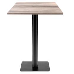 Restootab - Mange-debout 60x60cm - modèle Milan T chêne tages - marron TB-MITFF-6060M-TAGES_0