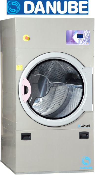 Sèche-linge rotatif professionnel Danube - carrosserie look inox, tambour AISI 304, commandes digitales_0