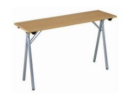 Table de formation pliable - 3 dimensions disponibles - Plateau mélaminé et pieds pliants_0