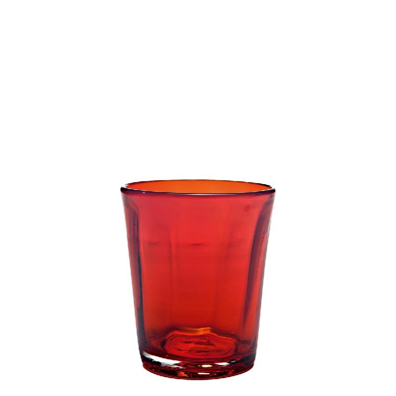 Zafferano Lot De 6 Verres Tumbler Série Bei En Verre Coloré Rouge, Fabrication Artisanale À La Main, Design Raffiné Pour La Table Quotidienne - ro_0