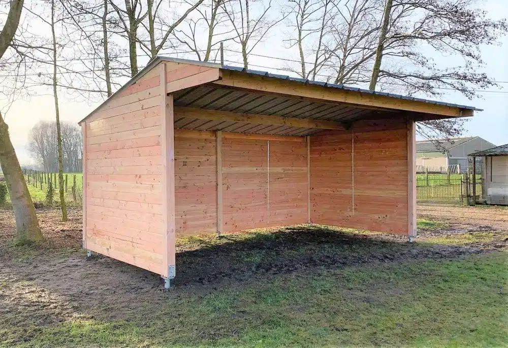 Abri de prairie 3 x 6 m en bois Douglas - Référence ABR002_0