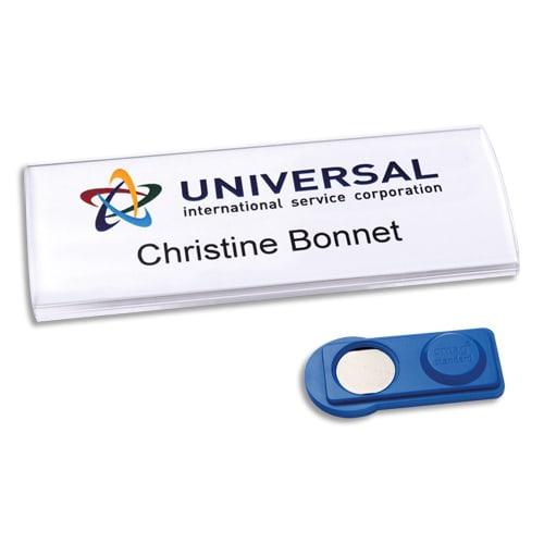 Porte-badges aimanté AVE - Profil en verre acrylique_0