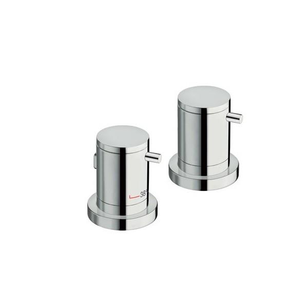 BAIN DOUCHE TRIVERDE SUR GORGE THERMOSTATIQUE 2 SORTIES CHROME - CRISTINA ONDYNA XT14251