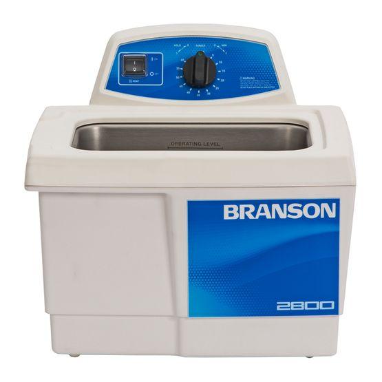 Bain à ultrasons mécanique Branson Bransonic® MH 2800 - avec chauffage jusqu'à 69°C et minuterie de 60 minutes_0