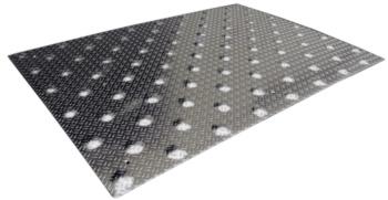 Bande d'éveil à la vigilance en aluminium larmé - BEV podotactile pour pose extérieure_0