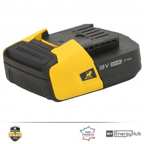 BATTERIE 2,0 AH ENERGYHUB 18 V - LITHIUM ION - ENERGYHUB-18V20 PEUGEOT