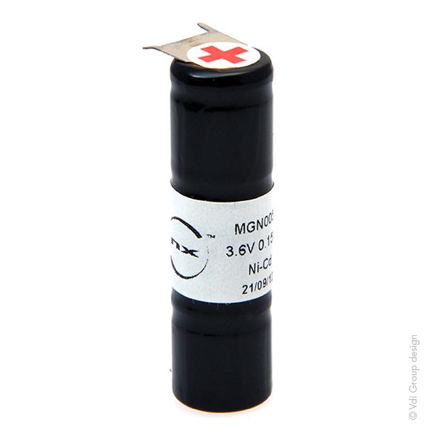 Batterie industrielle NiCd 3x 1/3AA NX 3S1P ST4 - 3.6V - 150mAh - CI2+_0