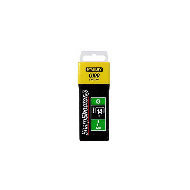 AGRAFES 14 MM TYPE G BOÎTE DE 1000 - STANLEY - 1-TRA709T
