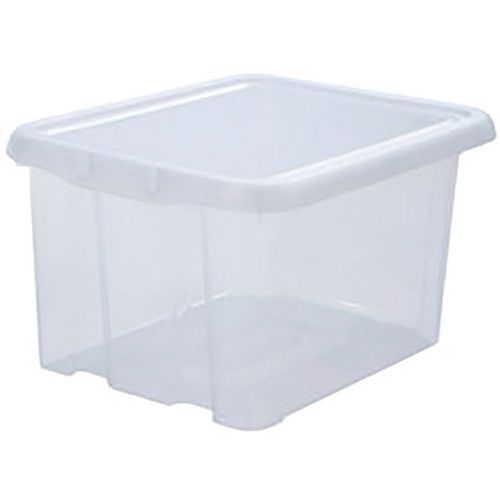 BOÎTE DE RANGEMENT NATUREL AVEC COUVERCLE 15L
