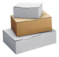 LOT DE 50 - BOÎTE POSTALE KRAFT BRUN SIMPLE CANNELURE H 6 X L 15 X P 15 CM