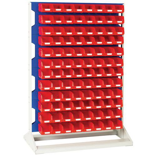 BOTT 1 RACK À BACS 1000X550X1450MM - 96 BACS ROUGES - BOTT