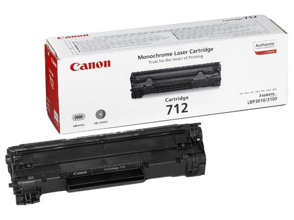 CARTOUCHE LASER CANON NOIRE CRG 712