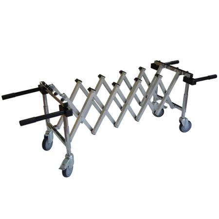 Chariot extensible Lux - aluminium - structure acier chromé - charge 200 kg_0