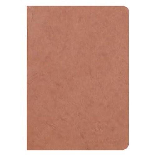Clairefontaine Lot de 5 Carnet Age Bag A5, 96p./48 feuilles 90 g/m² piquées, couv. Coloris tabac, uni - 3329687331007_0