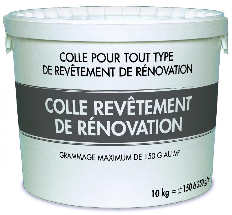 Colle prête à l'emploi - 10 kg - Pour toiles de verre - Blanc, sans solvant, séchage en 24h_0
