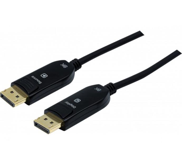 Cordon DisplayPort 1.4 hybride fibre + cuivre - 8K HDR - 10 m - Réf. 128065_0