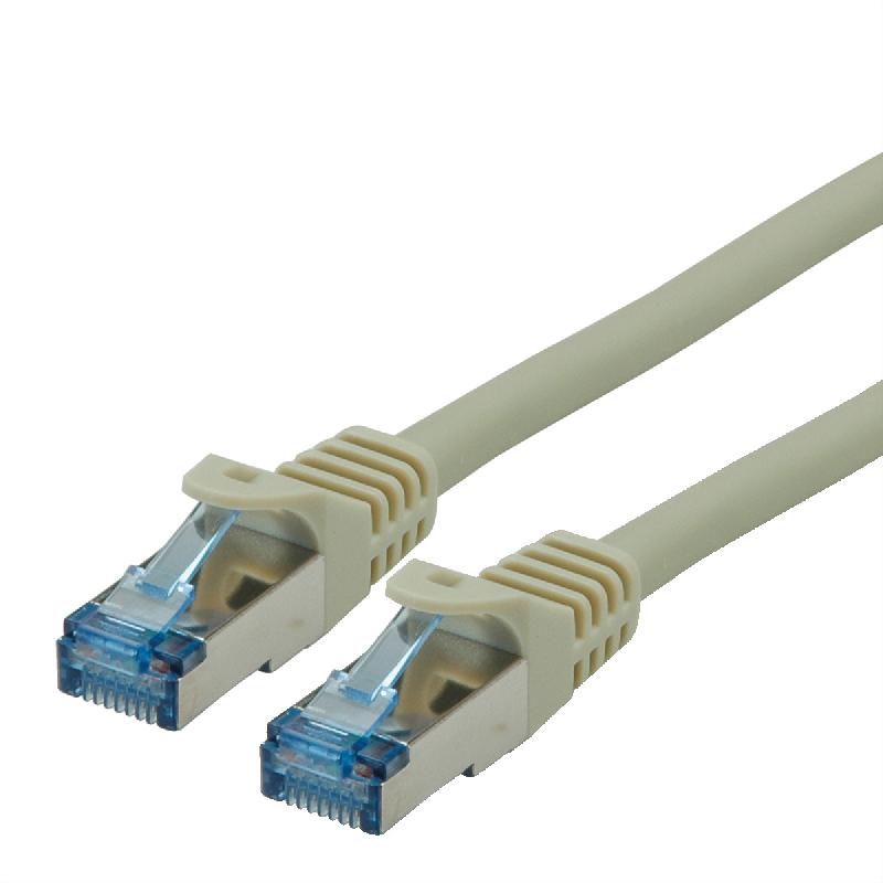 Cordon ROLINE S/FTP(PiMF) Cat.6A / 10 Gigabit, LSOH, Component Level, gris, 15 m_0