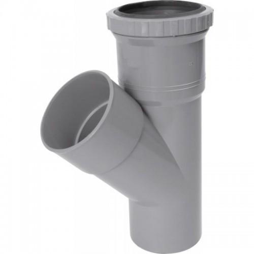 CULOTTE PVC 45° À JOINT DE DILATATION MÂLE-FEMELLE - Ø 100 MM - BMT14 NICOLL