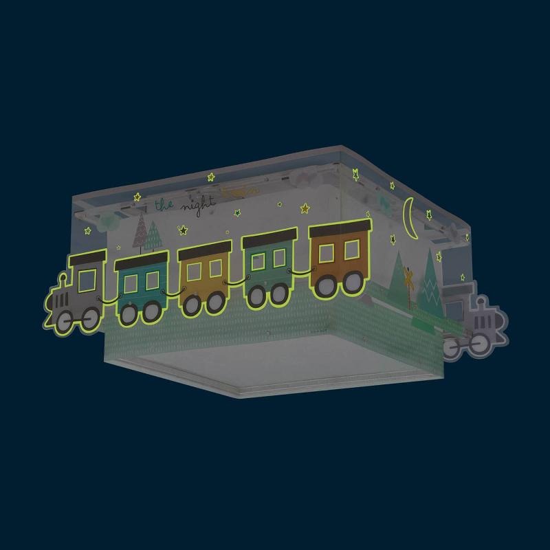 DALBER NIGHT TRAIN PLAFONNIER, MOTIF LOCOMOTIVE