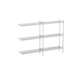 Distform Rayonnage en Acier Inoxydable d'Angle 2060 à 2960 mm 3 Niv P500 Acier inoxydable 2360x500x500x1800mm - 641094719500_0