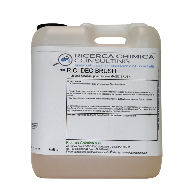 Electrolyte de décapage rc dec brush pour inox system mini - isme20edec - ricerca chimica_0