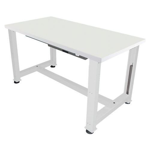 ETABLI ÉLECTRIQUE STRATIFIÉ 1500 X 750 X HT 737/1037 CM GRIS 7035 - ANJOU TOLERIE