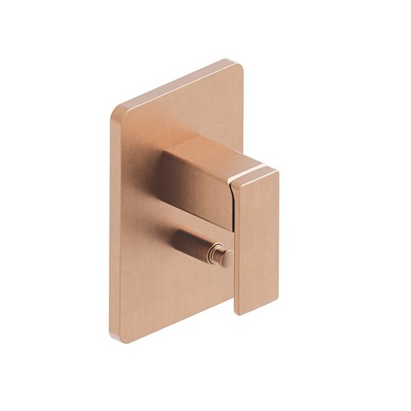 FACADE LAITON MITIGEUR DOUCHE QUADRI S 2 SORTIES OR ROSE BROSSE ROBINETTERIE QUADRI S - CRISTINA ONDYNA QS68934P
