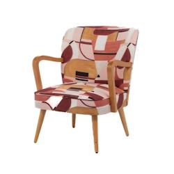 Fauteuil Hoani Orange -  Multicolore Autre Tissu Amadeus 63x70 cm - multicolore 3520071910543_0