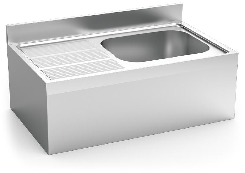 FRICOSMOS Evier suspendu avec tablier 1C,EI 1400x600x320 mm. Dimensions de la cuve 500x400x250 mm. - inox 054420OST_0