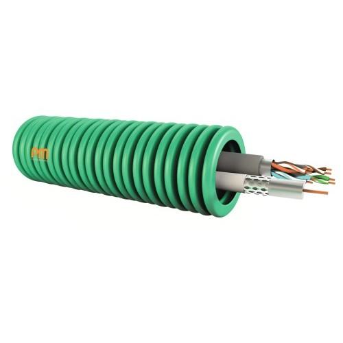 GAINE ICTA PRÉFILÉE Ø20MM - CÂBLE COAXIAL TV +GRADE 3 MTV - 100M PM PLASTIC MATERIALS