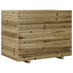 Helloshop26 - Jardinière bac lit surélevé plantes fleurs terrasse jardin 90 x 60 x 72 cm bois de pin imprégné marron 02_0038035 - 3000214030135_0
