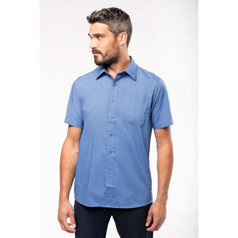 K551 - Ace chemise de travail manches courtes en polyester et coton avec poche poitrine_0