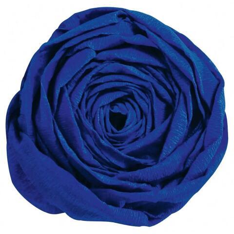 LOT DE 2 - PAPIER CRÉPON, PAQUET DE 10 FEUILLES PLIÉES 60% AU FORMAT 2,50X0,50M - BLEU FRANCE