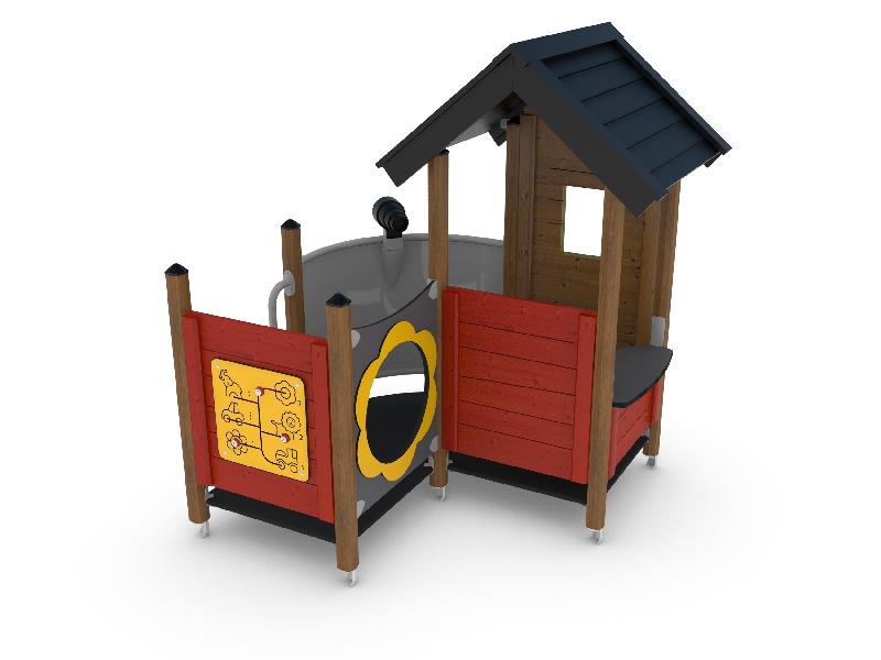 Maisonnette de jeu Unimini Qaron réf-8047668 - Hags, pour enfants 1-5 ans - Montage en 11h_0