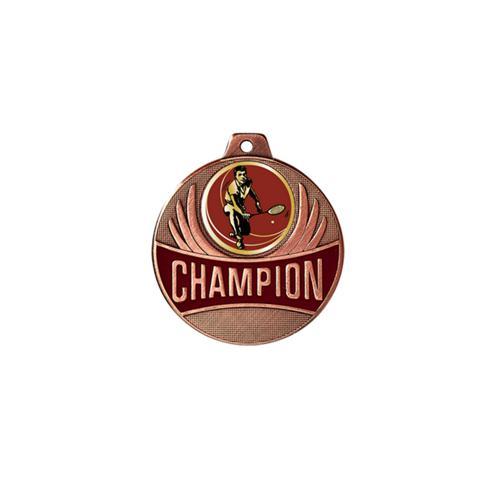 MÉDAILLE BADMINTON - CHAMPION - 50MM