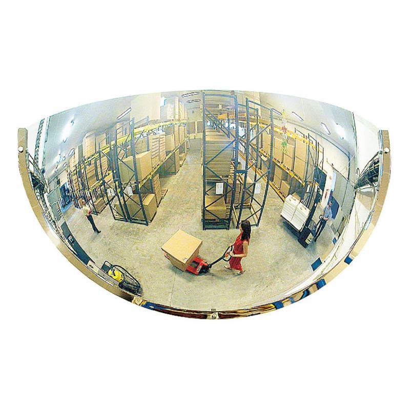 Miroir hémisphérique ¼ sphère - fixation murale - VIALUX® - optique Polymir® ou PMMA - ref : 51-57_0
