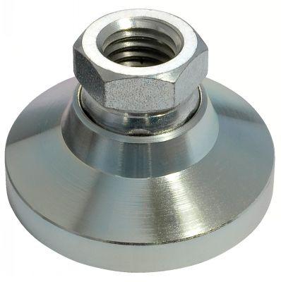 Pied à rotule acier taraudé - inox - sans embase plastique (35-46) - matière inox AFNOR Z 8 CNF 18.09, AISI 303_0
