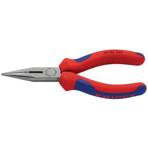PINCE À BECS DEMI-RONDS 140MM AVEC TRANCHANT - TÊTE POLIE - KNIPEX