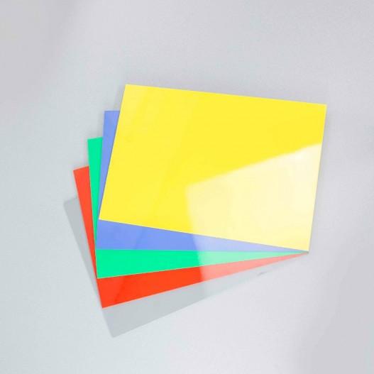Plaque pvc jaune 3 mm rigide et brillante pour rénover vos murs - alimentaire_0