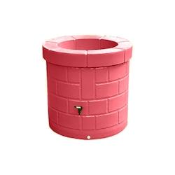 PLAST'UP ROTOMOULAGE Puits récupérateur d'eau de pluie 340l - ROUGEFRAISE - rouge 0750122560646_0