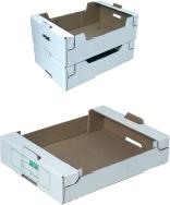 Plateaux en carton ondulé - emballage pour l'agroalimentaire - facile à palettiser et manutentionner_0