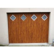 Porte de garage latérale - socodime - panneaux épaisseur 40 à 42 mm_0