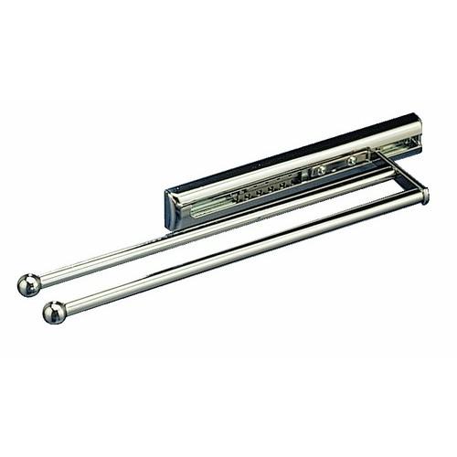 PORTE-SERVIETTE COULISSANT - SALLE DE BAIN - 2 BARRES - LONGUEUR 410MM KESSEBÖHMER