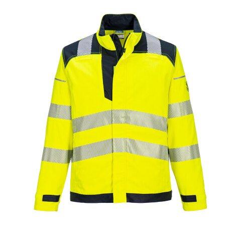 PORTWEST FR714 VESTE DE TRAVAIL MODAFLAME PW3 HV JAUNE/MARINE - TAILLE M