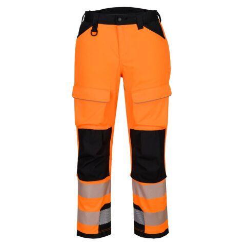 PORTWEST T142 PANTALON TRAVAIL EN HAUTEUR HV PW3 ORANGE/NOIR - TAILLE 42 - STANDARD